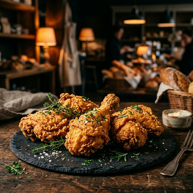 Crispy fried chicken